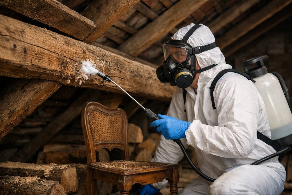 Entreprise traitement xylophage : comment protéger vos charpentes et meubles contre les insectes du bois ?